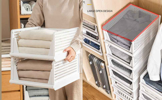 FoldNest™ Deluxe Foldable Closet Organizer (Pack of 5)