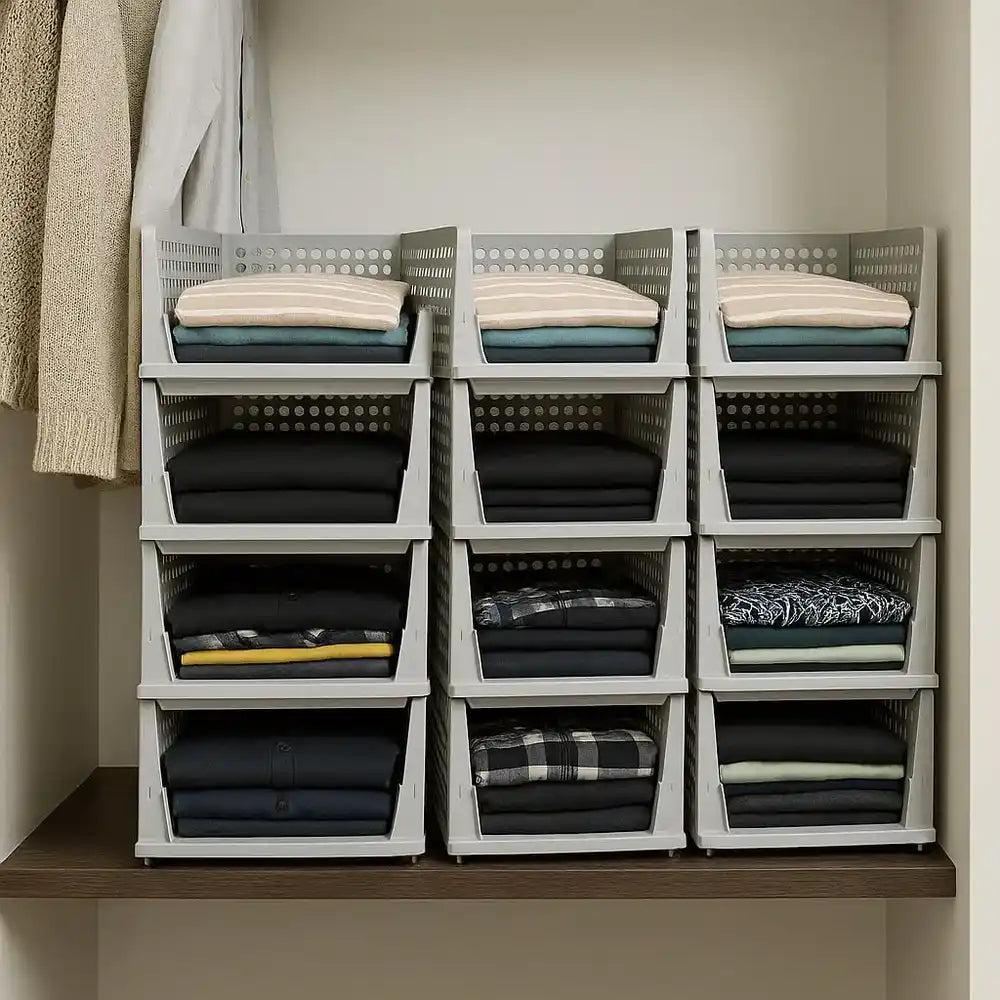 FoldNest™ Deluxe Foldable Closet Organizer (Pack of 5)