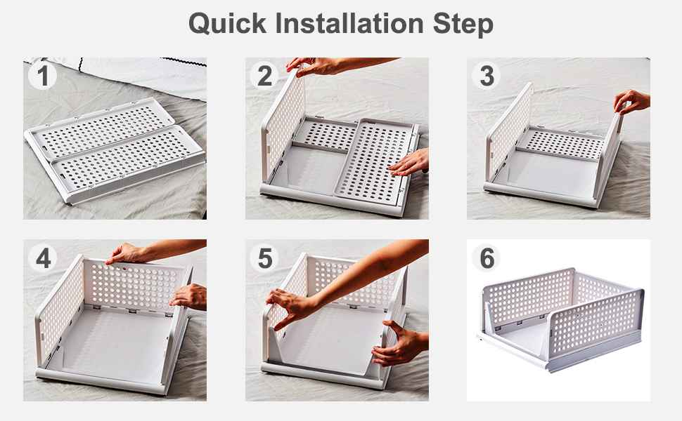 FoldNest™ Deluxe Foldable Closet Organizer (Pack of 5)