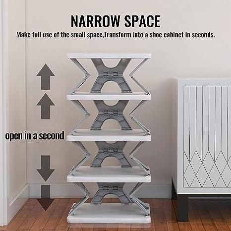 New- Step Vault™ Smart Foldable 4 Layer Shoe Rack