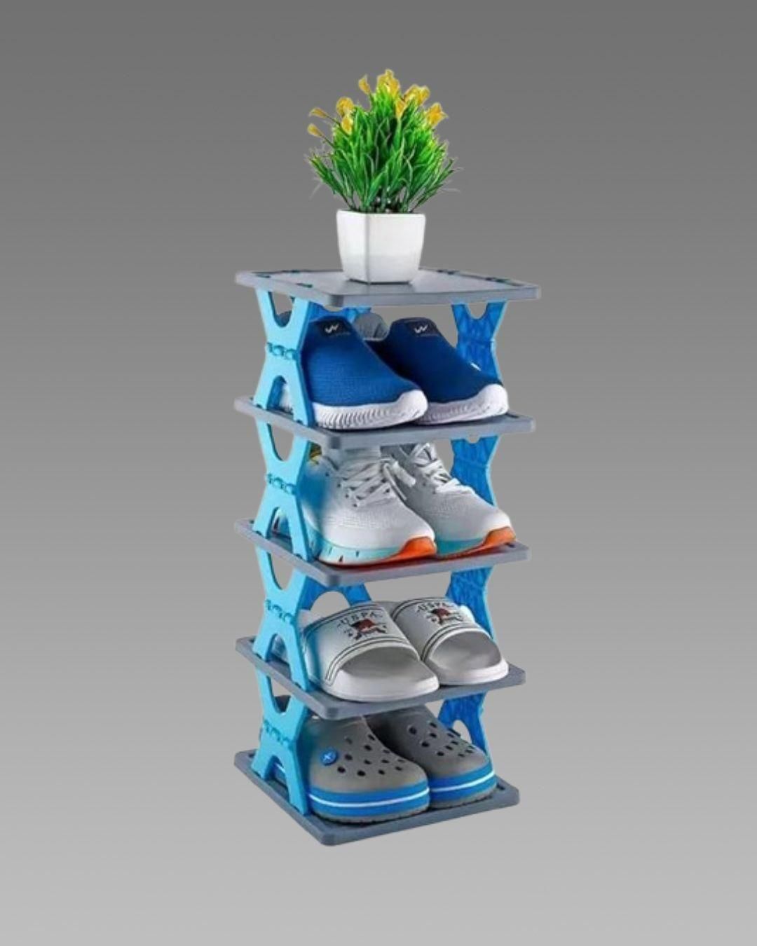 New- Step Vault™ Smart Foldable 4 Layer Shoe Rack*