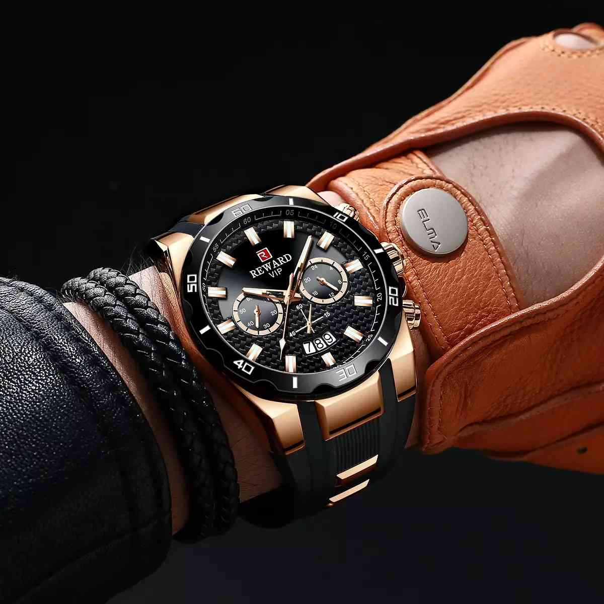 Reward Waterproof Sports Military Chronograph™ Pro Quartz WristWatch