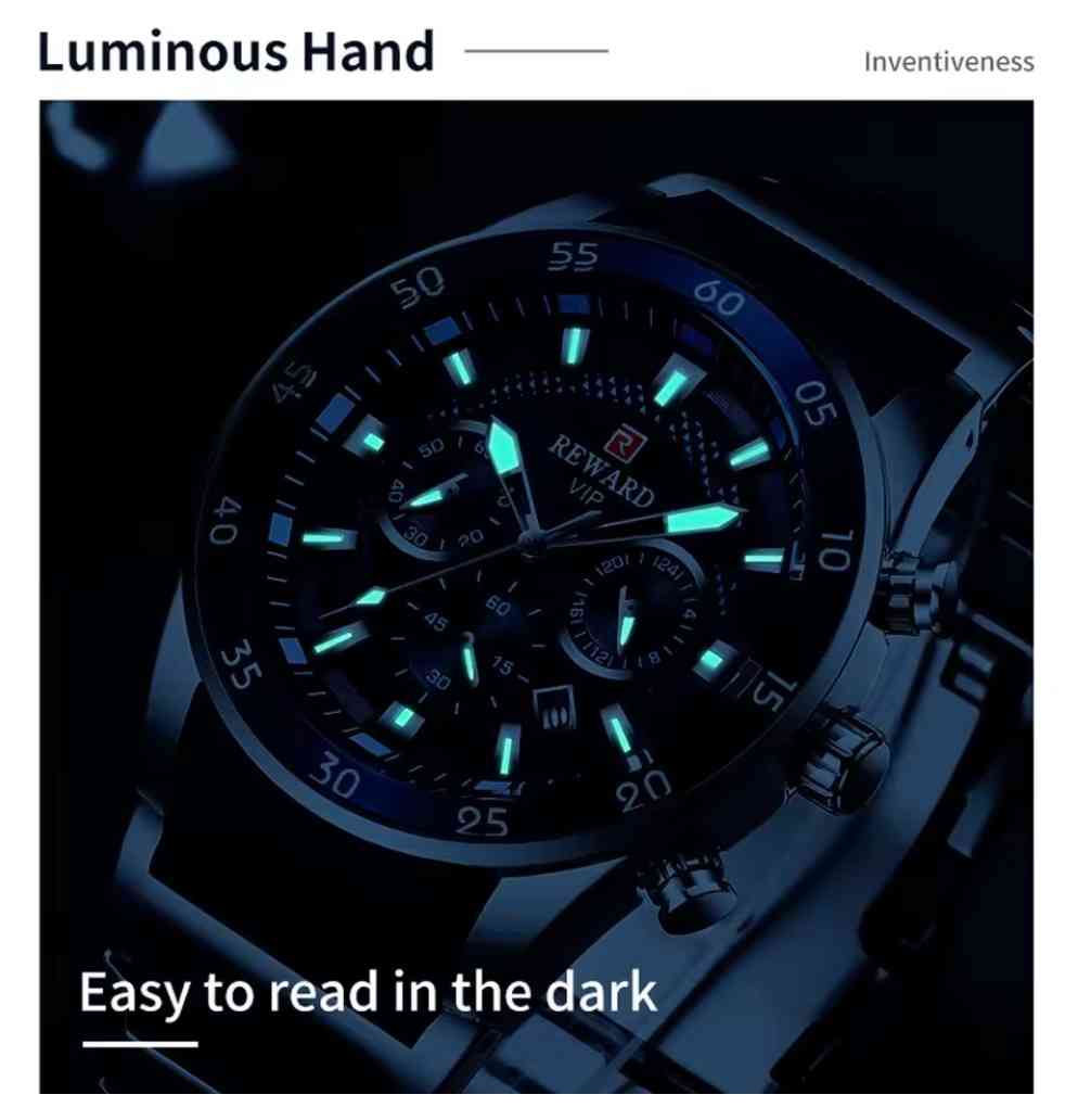 Reward Waterproof Sports Military Chronograph™ Pro Quartz WristWatch