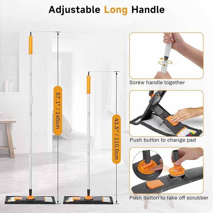 SwiftMop 360™ Pro with Dual - Action Cleaning Pads - ELZYSTREET