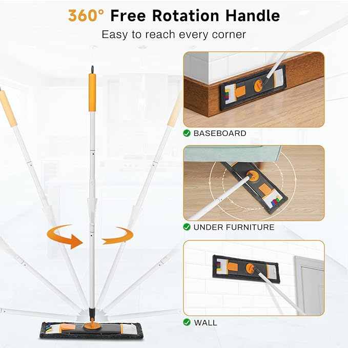 SwiftMop 360™ Pro with Dual - Action Cleaning Pads - ELZYSTREET